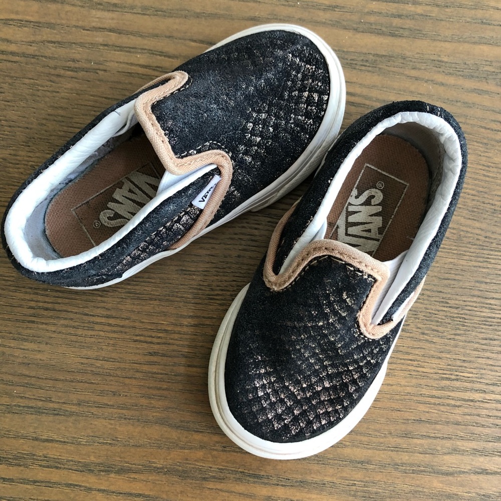 Size 5.5 Toddler Girl Slip On Snakeskin Vans